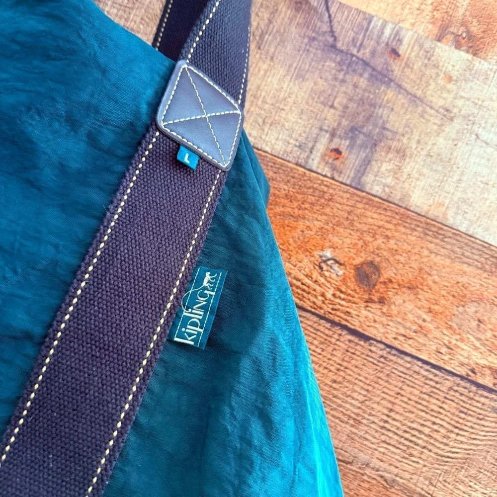 Unisex Vintage Y2K Kipling Large Nylon Expandable Travel Tote
